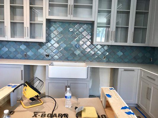 Porcelain Backsplash