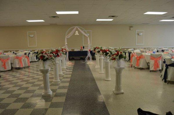 Wedding aisle.