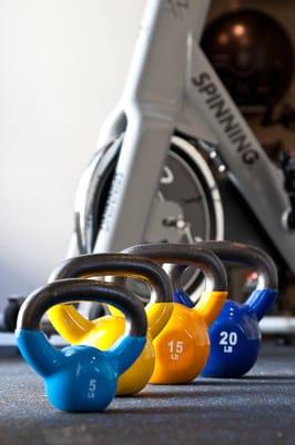 Kettle Bells & Spin: Great combo in the 30/20/10 class