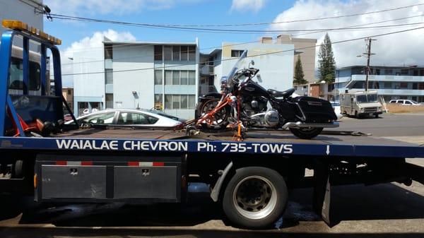 A well prepared bike for moving.