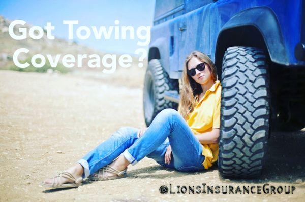 Save money adding Towing Coverage to your auto policy.