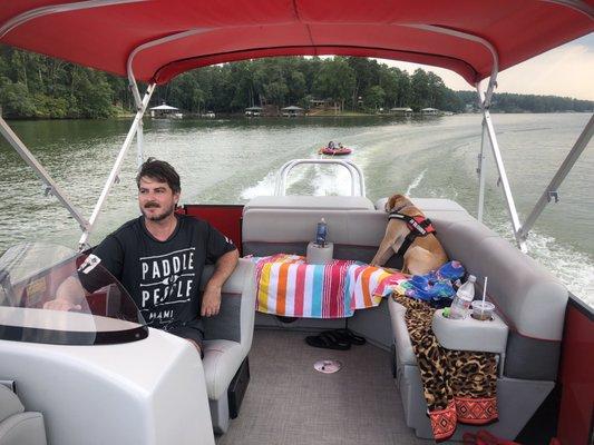 Pantoon Boat Rental and Tubing