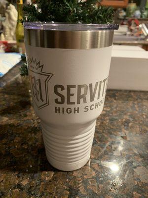 My fave cup.  Keeps everything so cold for hours.  Added #1 mom to it.