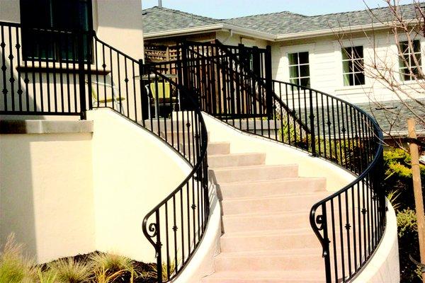 Handrail installation.