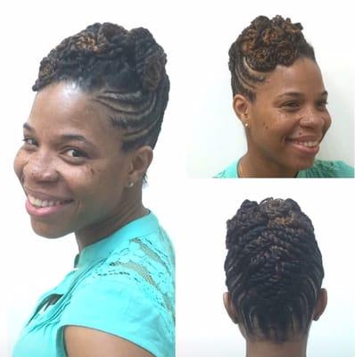 Natural updo