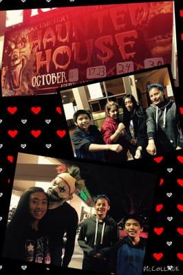 Fun times with the big kids!! Haunted House time!