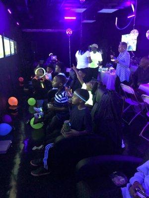 Video game glow party