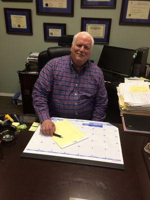 Bill Walls, Attorney, CPA in his office