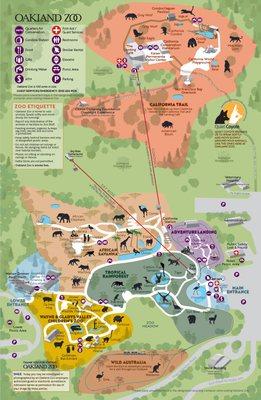 Oakland Zoo Visitors Map