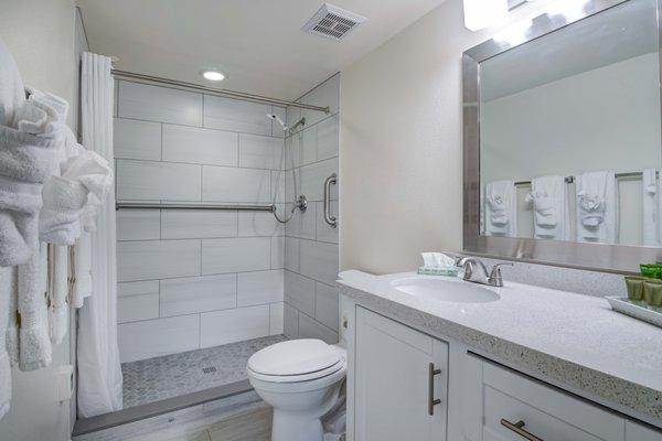 Small one bedroom bathroom.