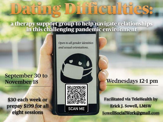 Group therapy cohort begins at the end of September