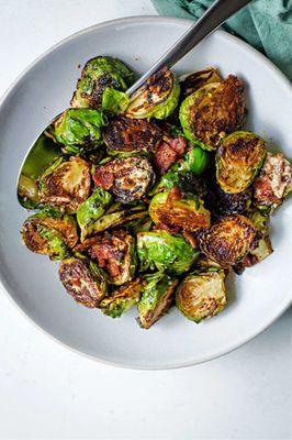 Beer Bacon Brussel Sprouts.