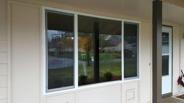 After new vinyl window