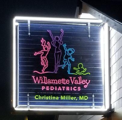 Even Dr. Miller's sign is different.