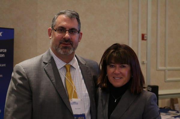 Attorney Eric Green with Mary Beth Murphy, IRS Deputy Commissioner for Small Business/Self Employed Division right after thei...