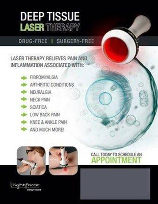 Laser Therapy relieves pain & inflammation