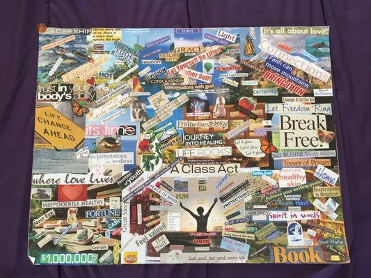 Class Offered: This Vision Boarding class goes way beyond cut and paste!