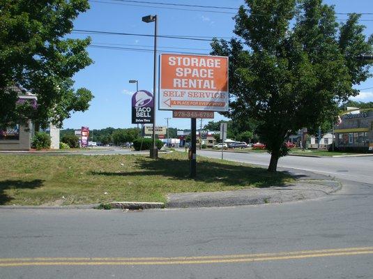 Our Sign on John Fitch Hwy.