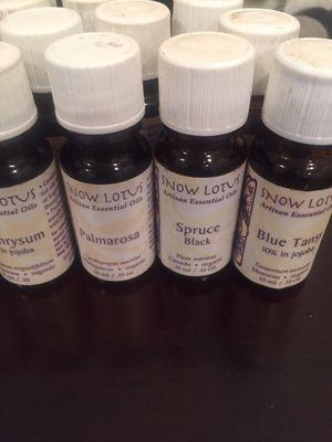 We love to integrate essential oil therapy with flower essences and acupuncture.