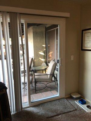 Sliding glass door