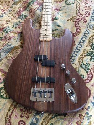 New walnut bass made in 2017 for a friend who wanted the same as my original walnut Dan made in 1993. Stunning.