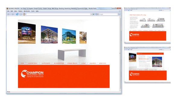 Client: Champion Development - Real Estate Development- Website Design