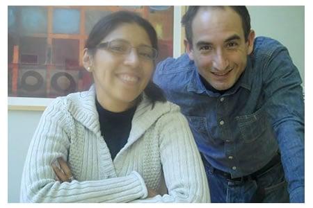 School Director Nicolas A Canales and Spanish instructor Guilianna.