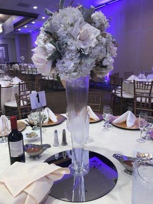 Our beautiful centerpieces - guests could not stop talking about how beautiful and unique they were.