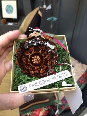 Pinecone Heart by Kiesha Jean