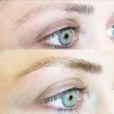 Microblading before and after