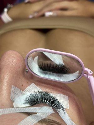 Volume lash extensions