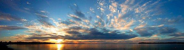 Birch Bay sunset from Birch Bay Dr.