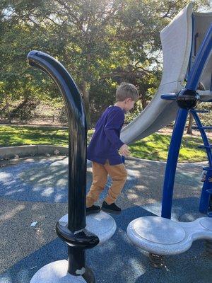 Pretty advanced playground, best for older kids. Toddlers may struggle.