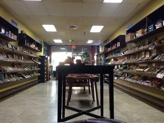 Tons of cigars to choose from. Boutique cigars to top shelf cigars