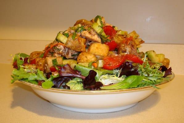 Panzanella Salad made with Chef Tim's Sweet Balsamic Vinaigrette
 http://cheftimfoods.com/home/recipe/panzanellasalad