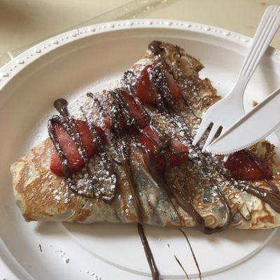 Strawberry and Nutella Crepe