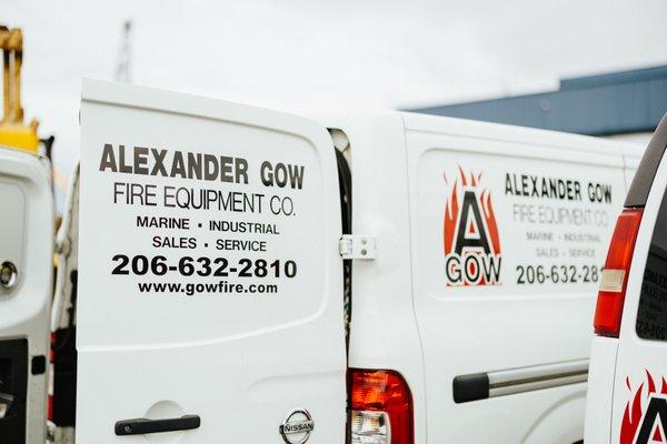 You can see our vans travel around the greater Seattle area. Our service locations range from Ketchikan, AK to the Hawaiian islands.