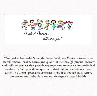 Come and join a unique and customized treatment for your condition @ Industrial Strength Fitness Wellness Center!