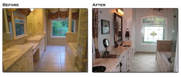 Before & After Bathroom Remodeling