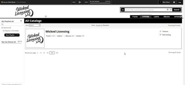 Wicked Licensing - Online Catalogue