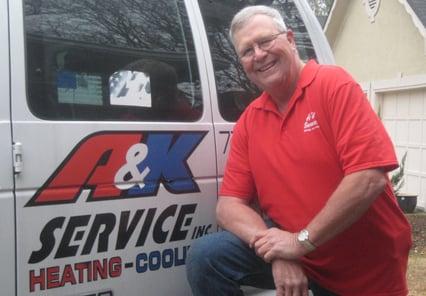 A & K Service Heating & Cooling Inc