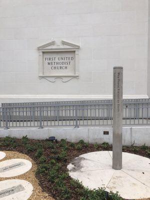 The Peace Pole dedicated on June 12, 2017