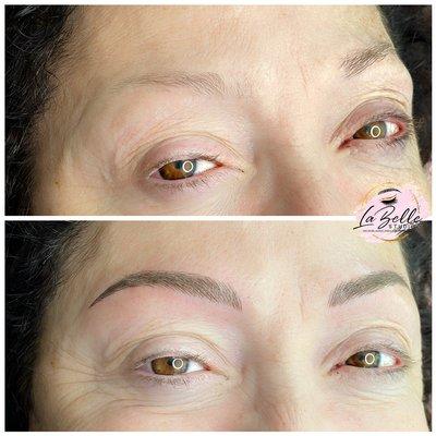 Microblading and shading combo