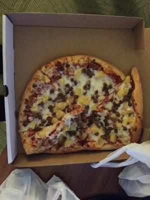 This is how our pizza came.