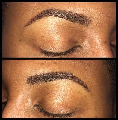 Microbladed eyebrows