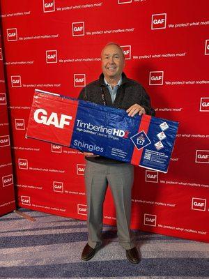 Richard Prunier at the GAF trade show