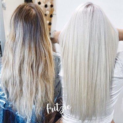 1st session with me. 6hrs// platinum card// olaplex // split ends corrector