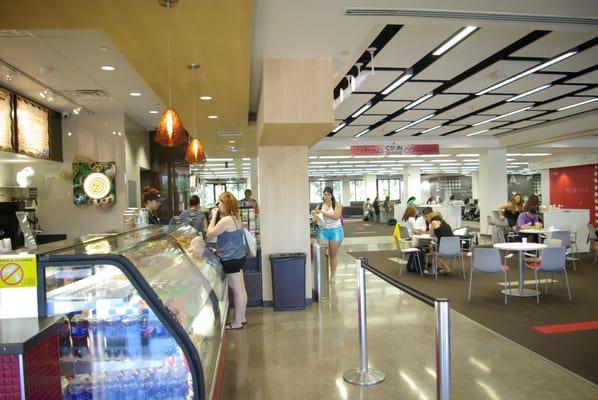 The Freudian Sip cafe, in the new lobby area of the Oviatt Library