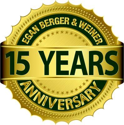 EBW celebrates our 15th year serving clients!