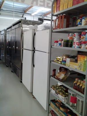 Part of the food pantry.